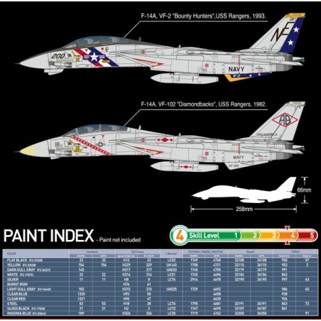 F-14A Kunststoffebene Modell VF-2 1/72 | Scientific-MHD