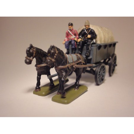 Figurine Colonial Service Wagon 1/72