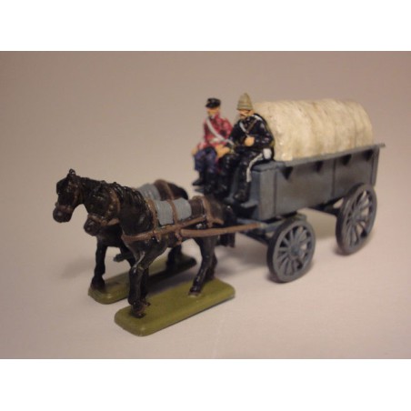 Figurine Colonial Service Wagon 1/72