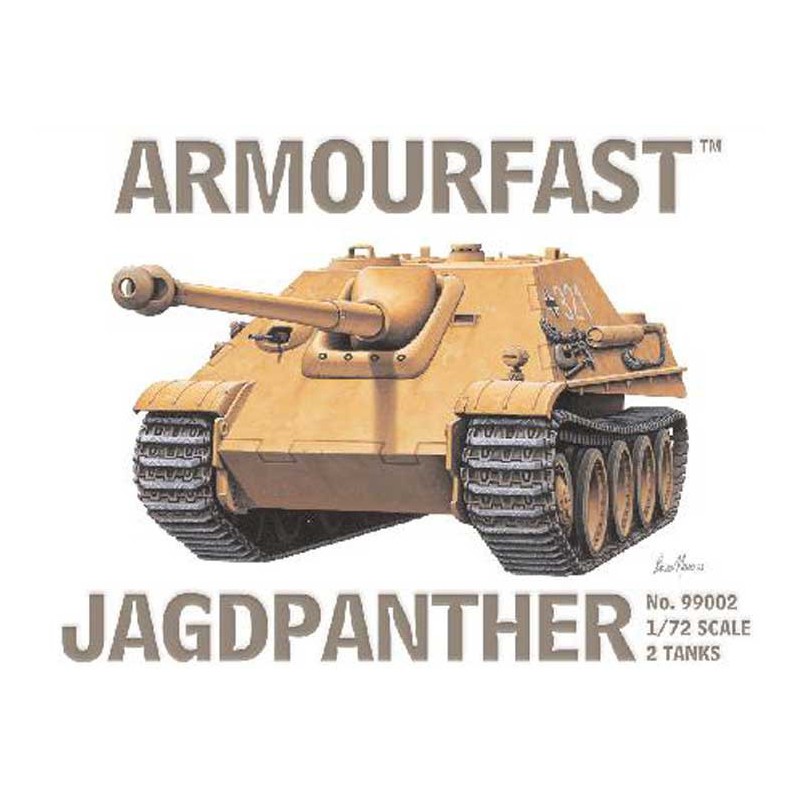 Maquette de Char en plastique JAGDPANTHER TANK (2pcs) 1/72