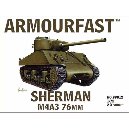 Sherman M4 A3 76 mm (2p) 1/72 Kunststofftankmodell | Scientific-MHD