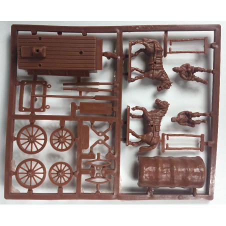 Figurine Colonial Service Wagon 1/72