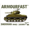 Maquette de Char en plastique SHERMAN M4 A3 105 mm (2p) 1/72