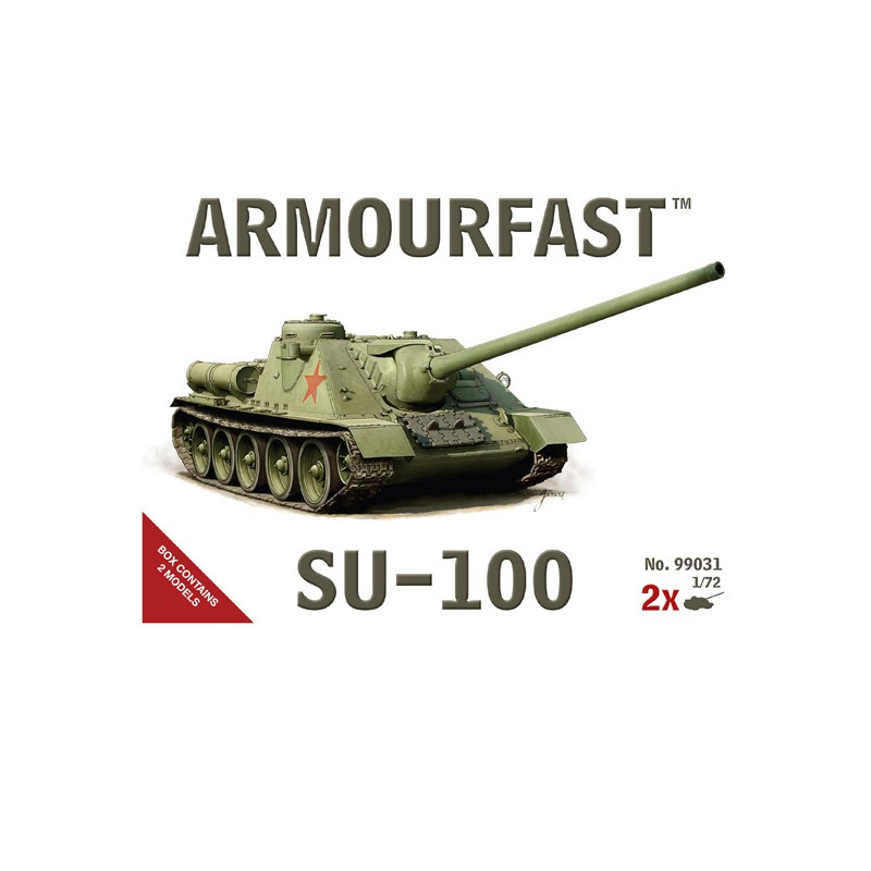 Maquette de Char en plastique SU-100 1/72