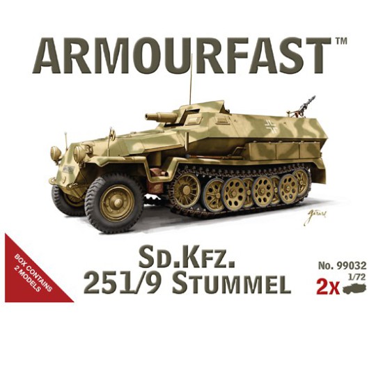 Maquette de Char en plastique SD.KFZ.251/9 Stummel 1/72 Maquette de Char en plastique SD.KFZ.251/9 Stummel 1/72