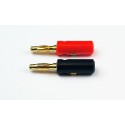 Chargeur pour accu pour appareil radiocommandé Fiches bananes Rouge + Noire or (1 paire)