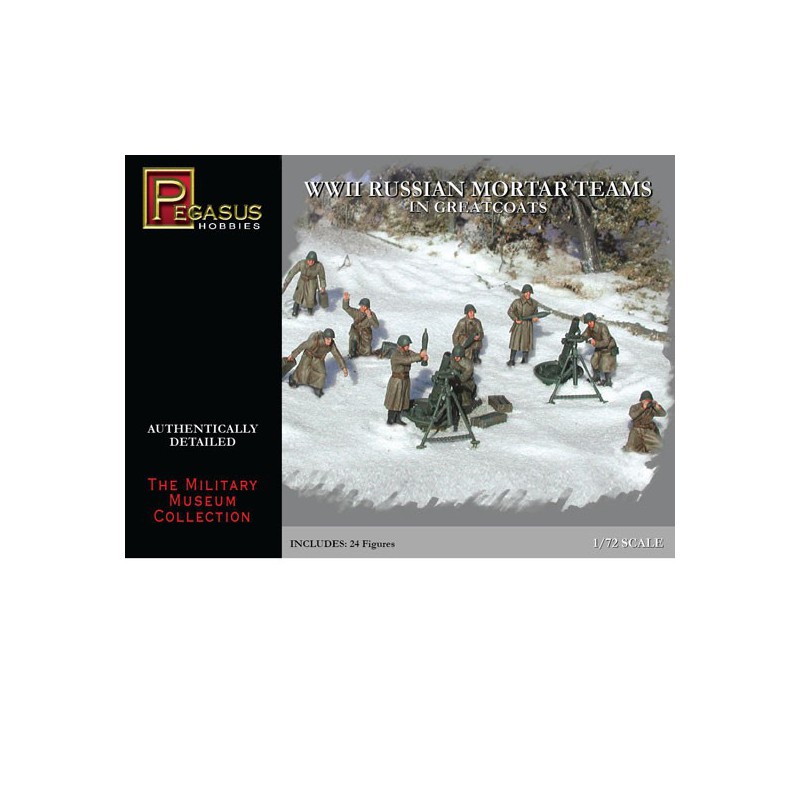 Figurine Mortiers Russes en Greatcoats 1/72