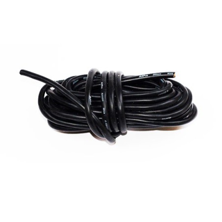 Charger for batteries for radio -controlled Silicone wire AWG8 8.3mm2 black length 5m | Scientific-MHD