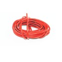 Chargeur pour accu pour appareil radiocommandé Fil silicone AWG8 8.3mm2 Rouge longueur 5m