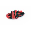 Chargeur pour accu pour appareil radiocommandé Fils silicone AWG12 3.58mm2 Rouge+Noir Longueur 1m