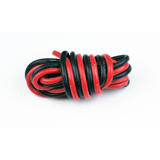 Chargeur pour accu pour appareil radiocommandé Fils silicone AWG14 2.12mm2 Rouge+Noir Longueur 1m Chargeur pour accu pour appareil radiocommandé Fils silicone AWG14 2.12mm2 Rouge+Noir Longueur 1m