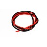 Chargeur pour accu pour appareil radiocommandé Fils silicone AWG8 8.3mm2 Rouge+Noir Longueur 1m