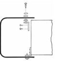 Accessoire embarqué FIXATION DE CAPOT MOTEUR 15cc et Plus