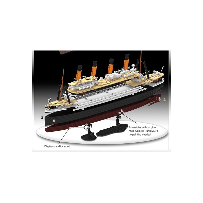 Maquette de Bateau en plastique RMS TITANIC 1/1000 Maquette de Bateau en plastique RMS TITANIC 1/1000