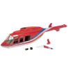 Accessoire pour hélicoptère radiocommandé Fuselage Long Ranger Rouge