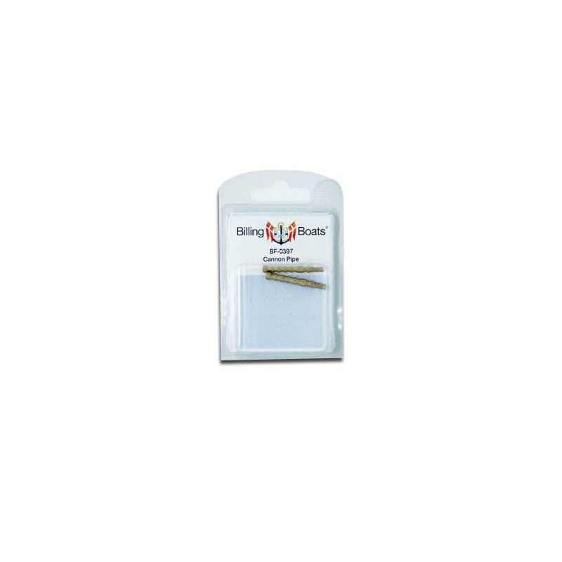 Accastillage de bateau Futs de canon en laiton4x35mm (2pcs)
