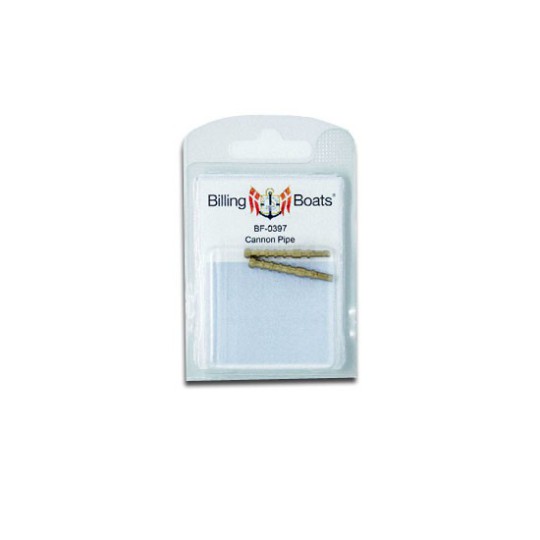 Accastillage de bateau Futs de canon en laiton4x35mm (2pcs) Accastillage de bateau Futs de canon en laiton4x35mm (2pcs)