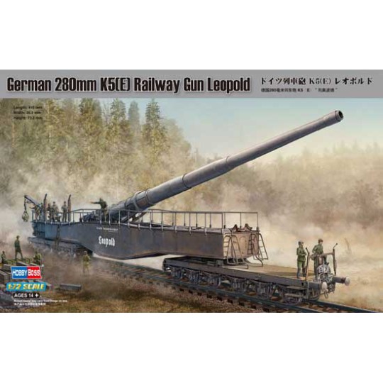 Maquette de train en plastique GERMAN 280mm LEOPOLD 1/72