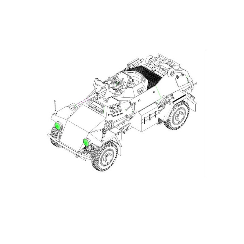 Maquette de Char en plastique Sd.Kfz.221 German Early 1/35