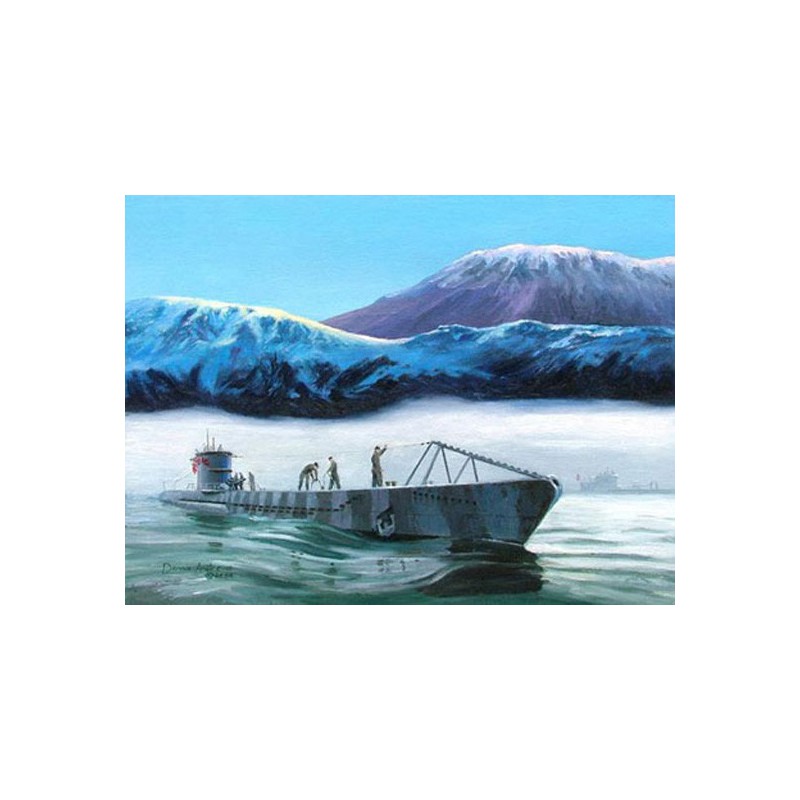 Maquette de Bateau en plastique German Navy VII-B U-Boat 1/350