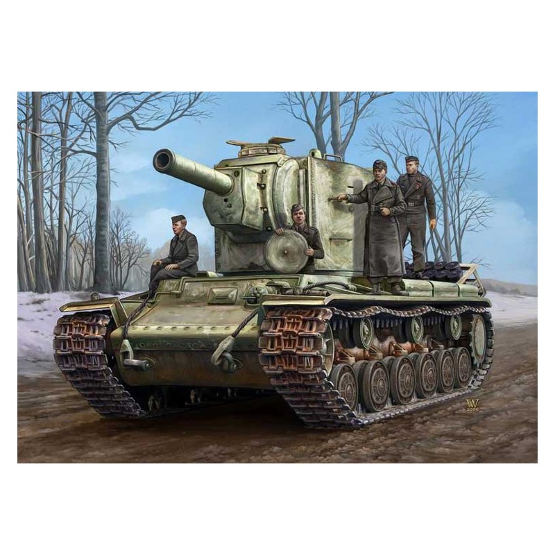 Maquette de Char en plastique German Pz.Kpfw KV-1 754r 1/48