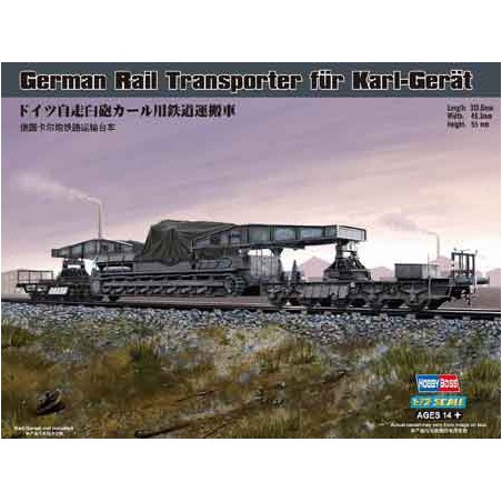 Maquette de train en plastique GERMAN RAILWAY CARRIER 1/72