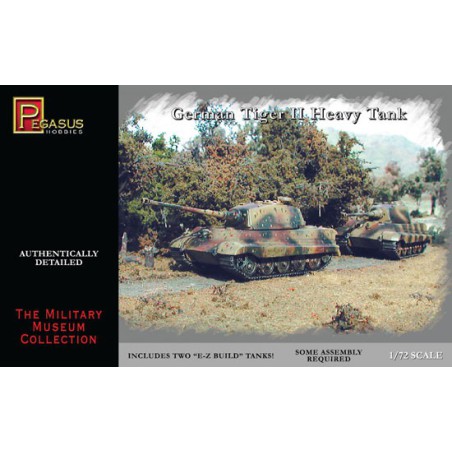 Maquette de Char en plastique Tiger II Heavy Tank 1/72
