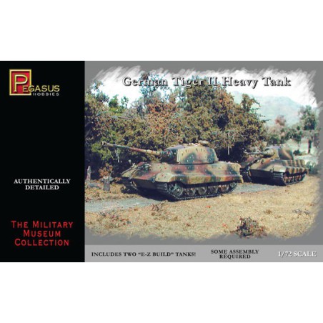 Tiger II schwerer Tank 1/72 Plastik -Tag -Modell | Scientific-MHD