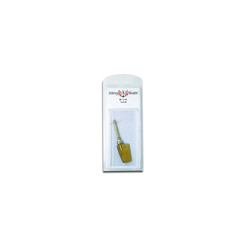Accastillage de bateau Gouvernail en laiton 22x77mm (1pc)
