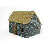 Diorama model mounted and painted large stone cottage1/48 | Scientific-MHD