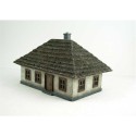 Diorama model mounted and painted large Ukrainian house 1/72 | Scientific-MHD