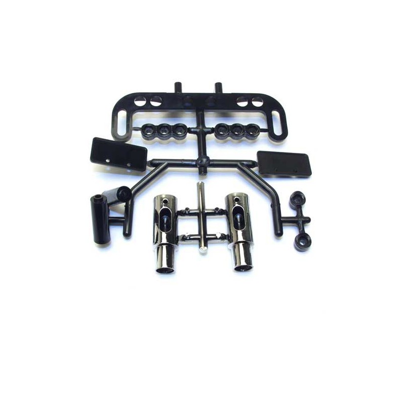 Accessoires pour voiture radiocommandée Sorties Echapp. Chromées