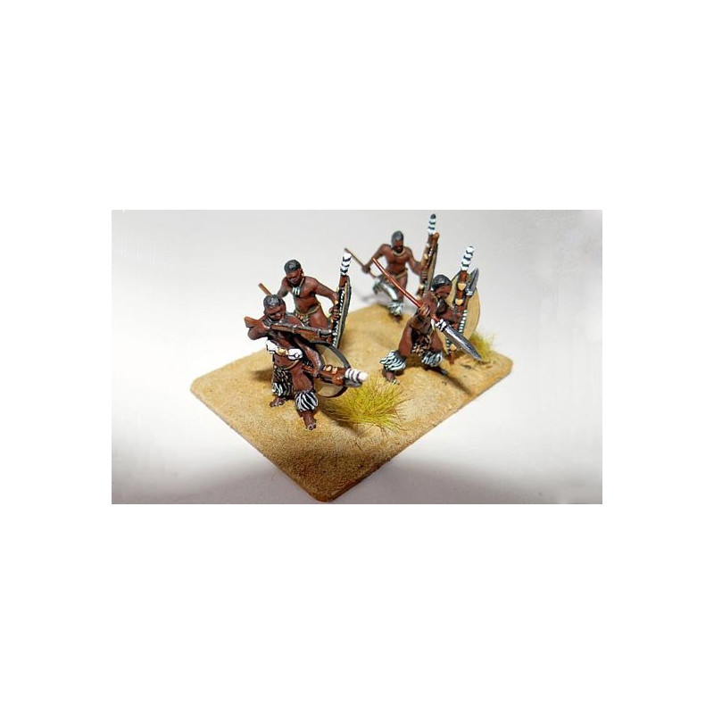 Figurine Guerriers Zoulous 1/72