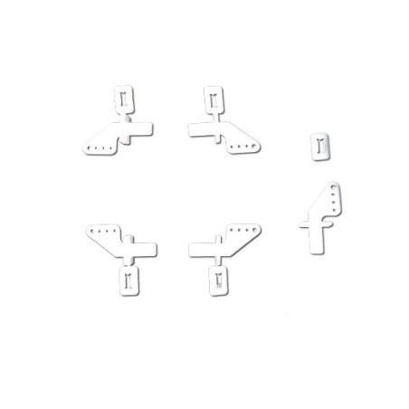 Embedded Accessory Guignols Profiles 19mm + Clips (5 pcs) | Scientific-MHD