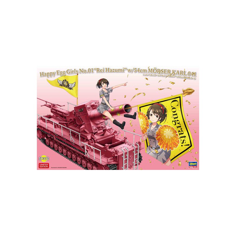 Modèle de science-fiction en plastique Happy Egg Girls + KARL 041