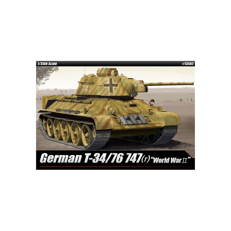 Maquette de Char en plastique German T-34/76 747r 1/35 Maquette de Char en plastique German T-34/76 747r 1/35