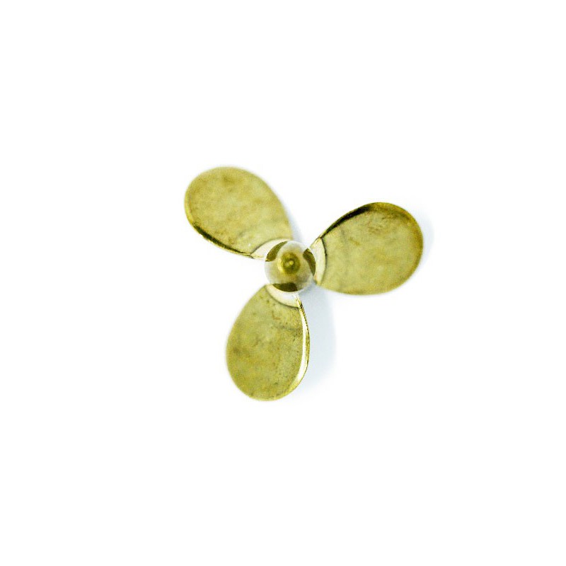 Accastillage de bateau Hélice tripale laiton gauche m4 50mm (1pc)