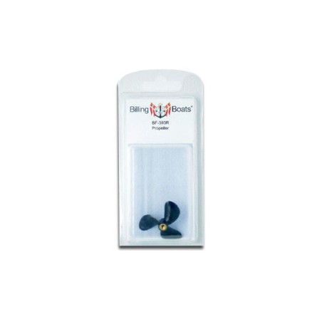 Accastillage de bateau Hélice tripale plastique droite m4 40mm (1pc)