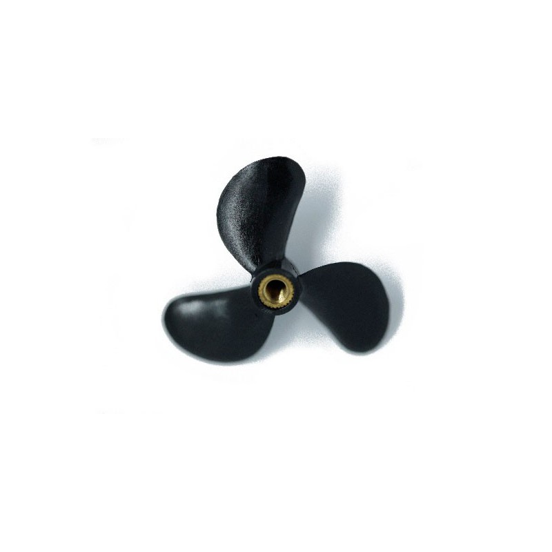 Accastillage de bateau Hélice tripale plastique gauche m4 40mm (1pc)