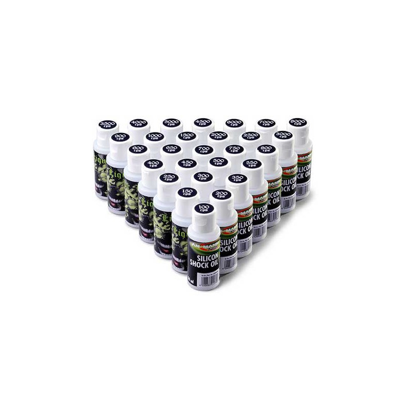 Accessoires pour voiture radiocommandée HUILE SIL. AMORTI. 800 CPS