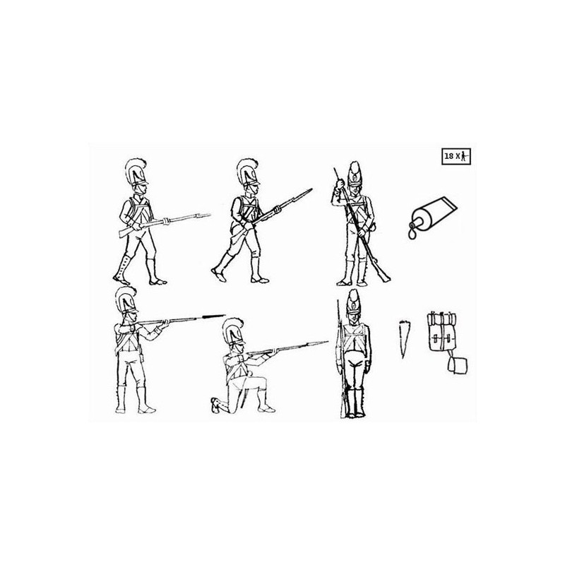 Figurine INFANTERIE BAVAROISE 1/32