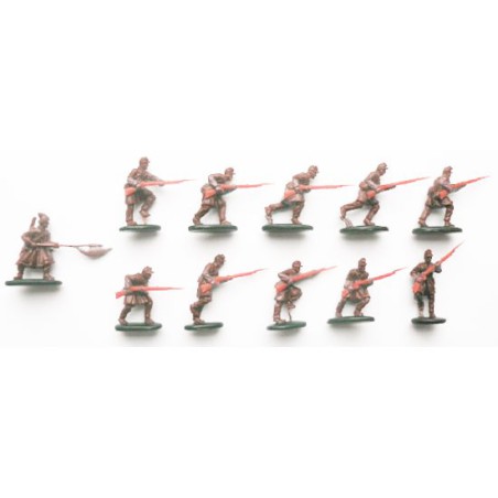 Figurine Union infantry in attack Gettisbur