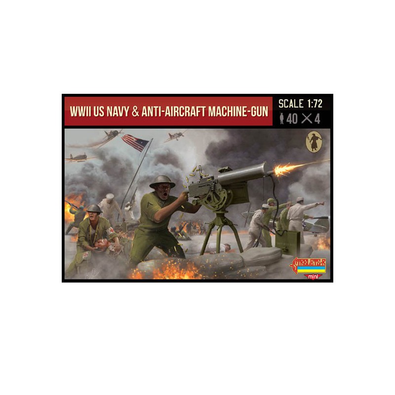 Figurine US Navy Mitraill. 1/72