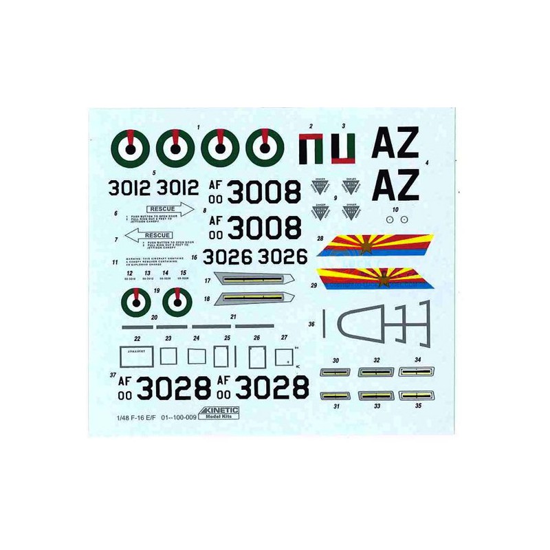 Maquette d'avion en plastique F-16F Block 601/48 Maquette d'avion en plastique F-16F Block 601/48