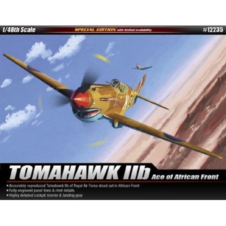 Maquette d'avion en plastique Tomahawk IIB Africa 1/48