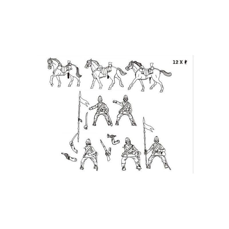 Figurine LANCIERS BRITANNIQUES 1/72