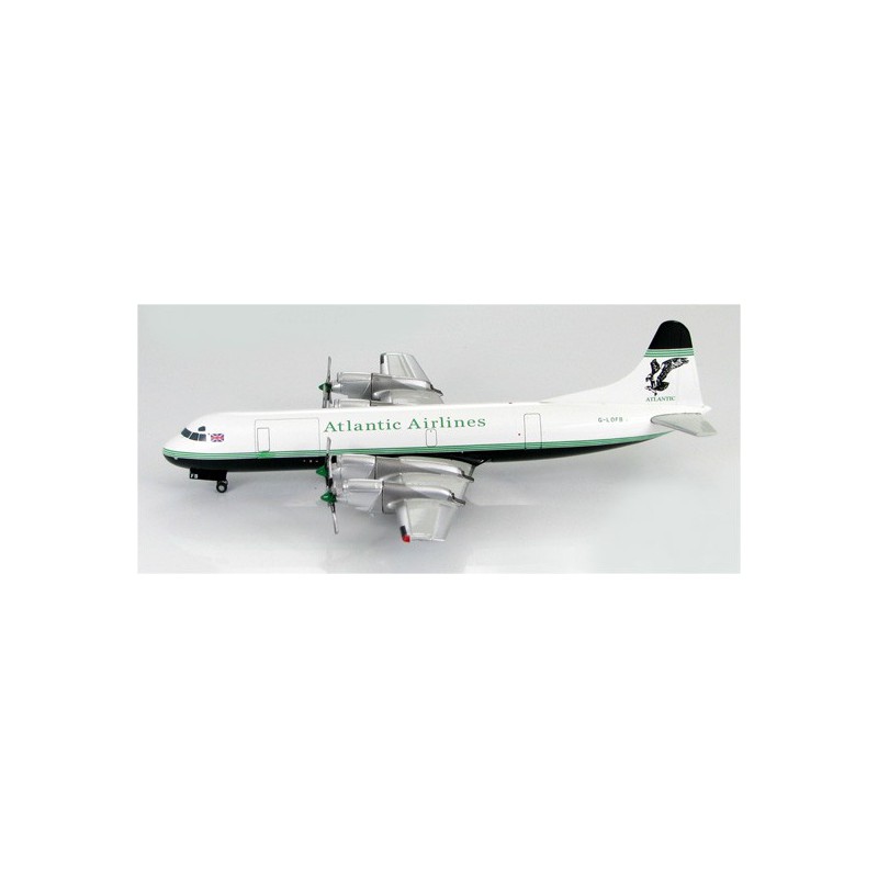 Miniature d'avion Die Cast au 1/200 L-188 Electra Atlantic Airline