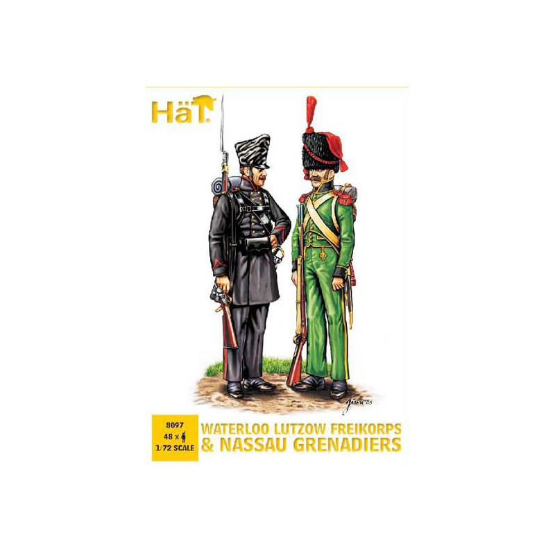 Figurine Lutzow Freik+Nassau gren. 1/72