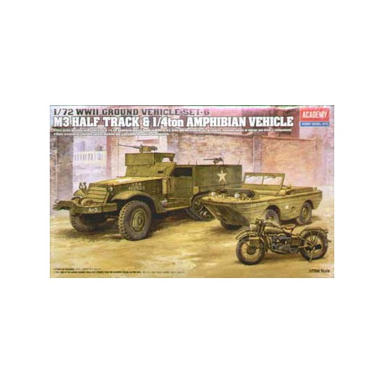 Maquette de Char en plastique M3 US Halftrack 1/72