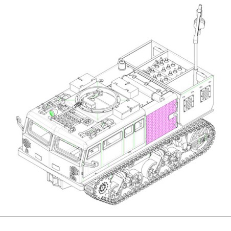 High s. tractor 90mm 1/72 plastic plastic model | Scientific-MHD